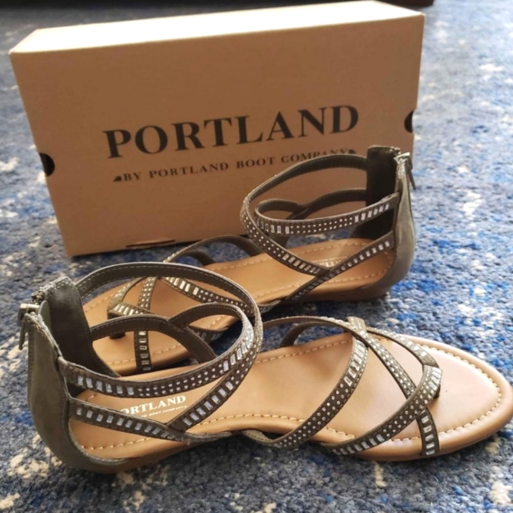 NEW Portland strappy sandals with crystals